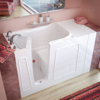 Thumbnail for MediTub 3053LWA Walk-In 30 x 53 Left Drain White Air Jetted Walk-In Bathtub Walk In Tubs MediTub 