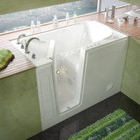 Thumbnail for MediTub Walk-In 30 x 54 Left Drain White Whirlpool & Air Jetted Walk-In Bathtub Walk In Tubs MediTub 