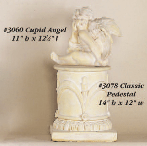Cupid Angel Cast Stone Outdoor Statues Tuscan 