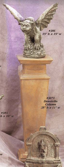 Winged Gargoyle Large Cast Stone Outdoor Asian Collections Statues Tuscan 