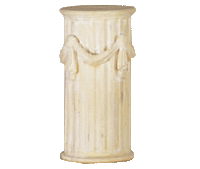 Thumbnail for Draped Pedestal Cast Stone Outdoor Asian Collection Columns Tuscan 