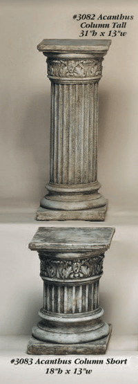 Thumbnail for Acanthus Column Cast Stone Outdoor Columns Tuscan 