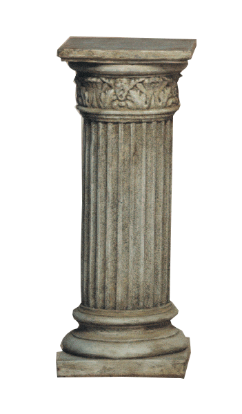 Acanthus Column Cast Stone Outdoor Columns Tuscan Tall Natural (N) 