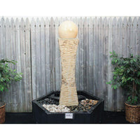 Thumbnail for Closed Top FNT3082 Ceramic Vase Complete Fountain Kit Vase Fountain Blue Thumb 