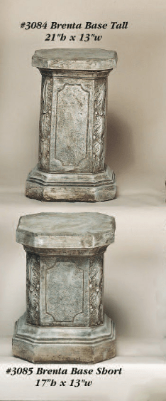 Brenta Base Cast Stone Outdoor Asian Collection Columns tuscan 