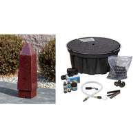 Thumbnail for Closed Top FNT3085 Ceramic Vase Complete Fountain Kit Vase Fountain Blue Thumb 