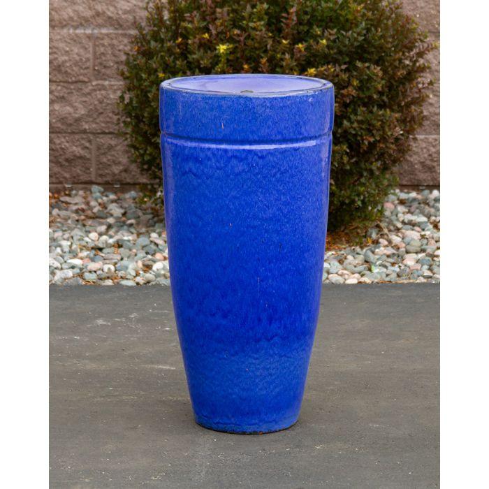 Closed Top FNT3086 Ceramic Vase Complete Fountain Kit Vase Fountain Blue Thumb 