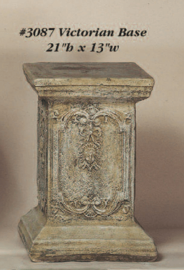 Victorian Base Cast Stone Outdoor Asian Collection Columns Tuscan 