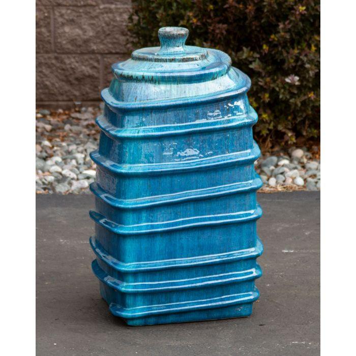Chianti FNT3089 Ceramic Vase Complete Fountain Kit Vase Fountain Blue Thumb 