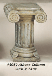 Thumbnail for Athens Column Cast Stone Outdoor Asian Collection Columns Tuscan 