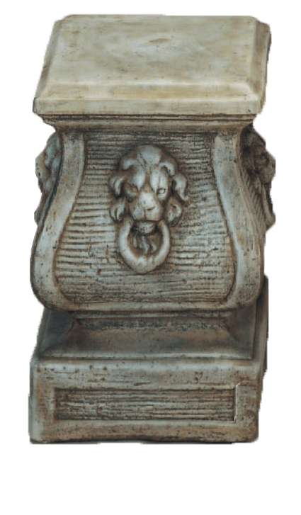 Leone Base Cast Stone Outdoor Asian Collection Columns Tuscan 