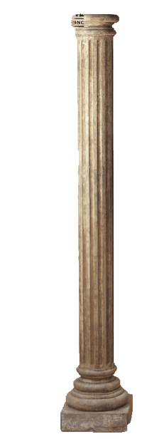 Thumbnail for Fluted Column Cast Stone Outdoor Asian Collection Columns Tuscan 