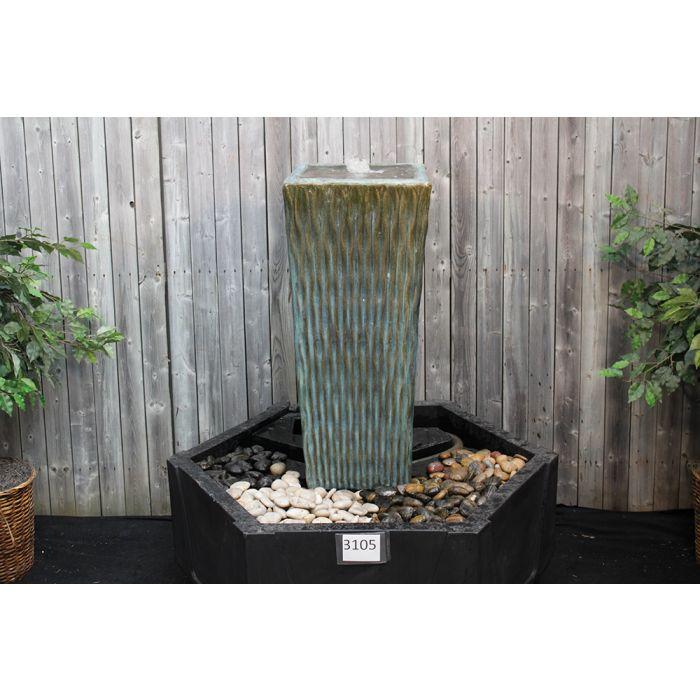 Luna FNT3105 Ceramic Vase Complete Fountain Kit Vase Fountain Blue Thumb 