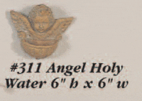 Thumbnail for Angel Holy Water Cast Stone Outdoor Asian Collection Wall Ornament Tuscan 