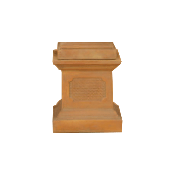 Carolands Pedestal Cast Stone Outdoor Garden Planter Planter Tuscan 
