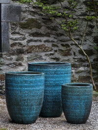 Thumbnail for Campania International Glazed Terra Cotta Sari Planter Urn/Planter Campania International 