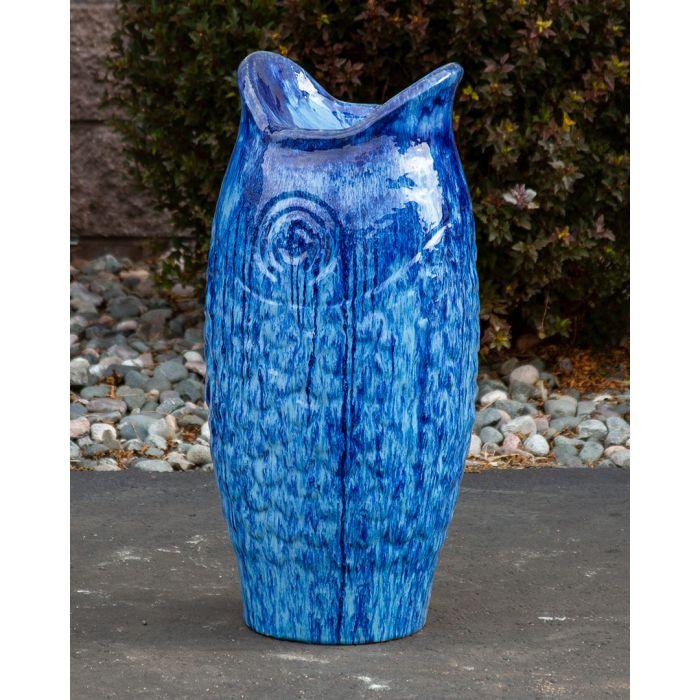 Closed Top FNT3164 Ceramic Vase Complete Fountain Kit Vase Fountain Blue Thumb 