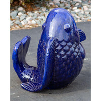 Thumbnail for One of a Kind FNT3166 Ceramic Vase Complete Fountain Kit Vase Fountain Blue Thumb 