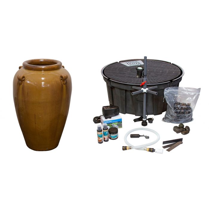 Amphora FNT3174 Ceramic Vase Complete Fountain Kit Vase Fountain Blue Thumb 