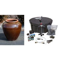 Thumbnail for Tuscany FNT3191 Ceramic Triple Vase Complete Fountain Kit Vase Fountain Blue Thumb 