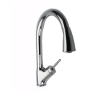Thumbnail for Latoscana Single Handle Pull-Down Spray Kitchen Faucet In Chrome Kitchen faucet Latoscana 