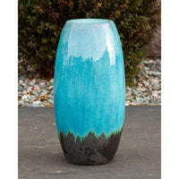 Thumbnail for Closed Top FNT3206 Ceramic Vase Complete Fountain Kit Vase Fountain Blue Thumb 