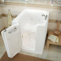 Thumbnail for MediTub Walk-In 32 x 38 Left Door White Whirlpool & Air Jetted Walk-In Bathtub Walk In Tubs MediTub 