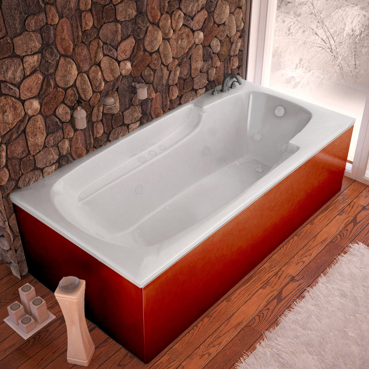 Atlantis Whirlpools 3260EDR Eros 32 x 60 Rectangular Air & Whirlpool Tub Whirlpool Bathtub Atlantis 