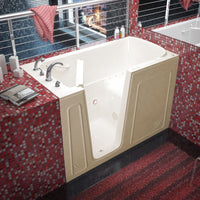 Thumbnail for MediTub 3260LBA Walk-In 32 x 60 Left Drain Biscuit Air Jetted Walk-In Bathtub Walk In Tubs MediTub 