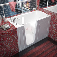 Thumbnail for MediTub 3260LWH Walk-In 32 x 60 Left Drain White Whirlpool Jetted Walk-In Bathtub Walk In Tubs MediTub 