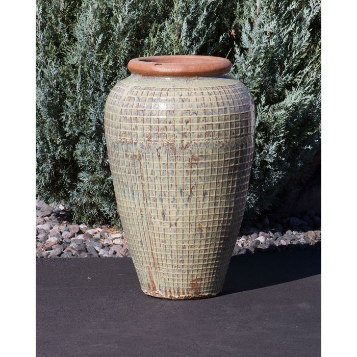 Tuscany FNT3284 Ceramic Triple Vase Complete Fountain Kit Vase Fountain Blue Thumb 