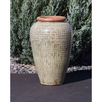 Thumbnail for Tuscany FNT3284 Ceramic Triple Vase Complete Fountain Kit Vase Fountain Blue Thumb 