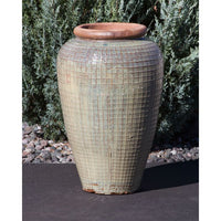 Thumbnail for Tuscany FNT3288 Ceramic Triple Vase Complete Fountain Kit Vase Fountain Blue Thumb 