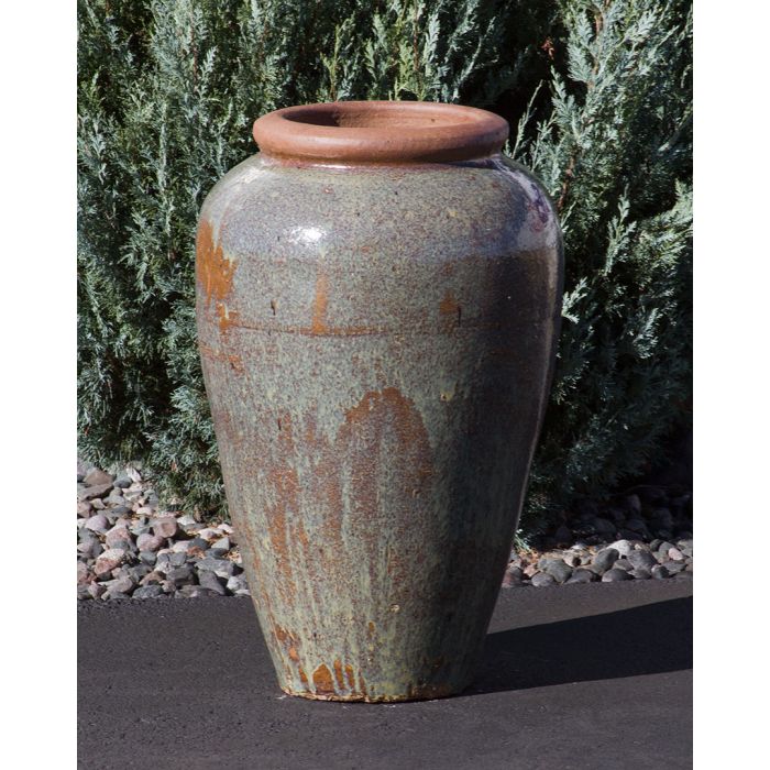 Tuscany FNT3292 Ceramic Triple Vase Complete Fountain Kit Vase Fountain Blue Thumb 