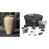 Thumbnail for Tuscany FNT3295 Ceramic Triple Vase Complete Fountain Kit Vase Fountain Blue Thumb 