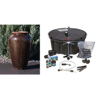 Thumbnail for Tuscany FNT3303 Ceramic Triple Vase Complete Fountain Kit Vase Fountain Blue Thumb 