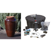 Thumbnail for Tuscany FNT3308 Ceramic Triple Vase Complete Fountain Kit Vase Fountain Blue Thumb 