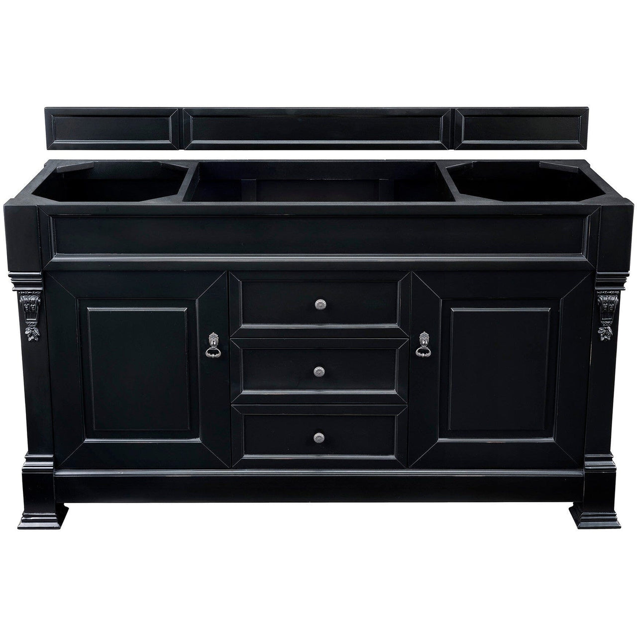 James Martin Brookfield 60" Single Vanity Vanities James Martin Antique Black Cabinet Only 