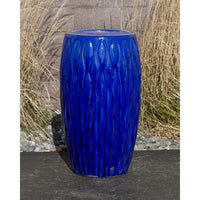 Thumbnail for Closed Top FNT3353 Ceramic Vase Complete Fountain Kit Vase Fountain Blue Thumb 
