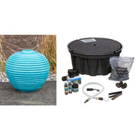 Thumbnail for One of a Kind FNT3359 Ceramic Vase Complete Fountain Kit Vase Fountain Blue Thumb 