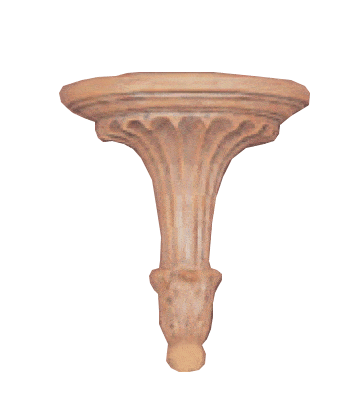 Fluted Corbel Cast Stone Outdoor Asian Collection Wall Ornament Tuscan 
