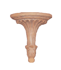Thumbnail for Fluted Corbel Cast Stone Outdoor Asian Collection Wall Ornament Tuscan 