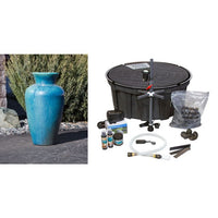 Thumbnail for Oil Jar FNT3385 Ceramic Vase Complete Fountain Kit Vase Fountain Blue Thumb 