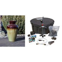 Thumbnail for Oil Jar FNT3388 Ceramic Vase Complete Fountain Kit Vase Fountain Blue Thumb 