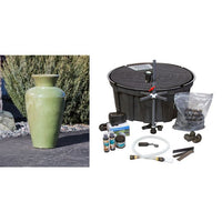 Thumbnail for Oil Jar FNT3389 Ceramic Vase Complete Fountain Kit Vase Fountain Blue Thumb 