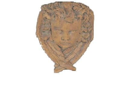 Angel Head Shelf Cast Stone Outdoor Asian Collection Wall Ornament Tuscan 