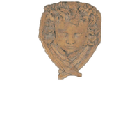Thumbnail for Angel Head Shelf Cast Stone Outdoor Asian Collection Wall Ornament Tuscan 
