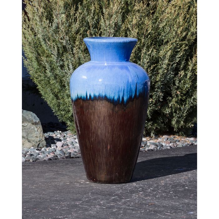 Milano FNT3390 Ceramic Vase Complete Fountain Kit Vase Fountain Blue Thumb 
