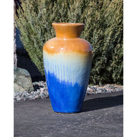 Thumbnail for Oil Jar FNT3391 Ceramic Vase Complete Fountain Kit Vase Fountain Blue Thumb 