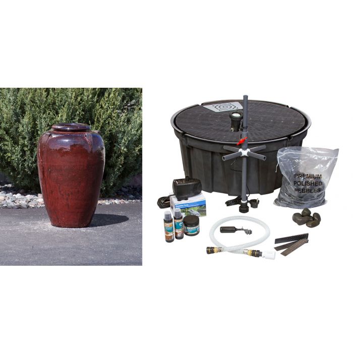 Amphora FNT3392 Ceramic Vase Complete Fountain Kit Vase Fountain Blue Thumb 